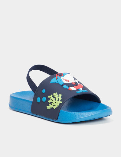 Claquettes de plage bleu garçon
