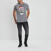 Jeans skinny taille standard gris homme