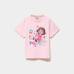T-shirt coton Dora l'exploratrice rose fille