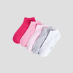 Lot 5 chaussettes rose femme