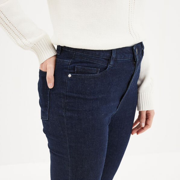 Jeans skinny 7/8ème denim brut femme