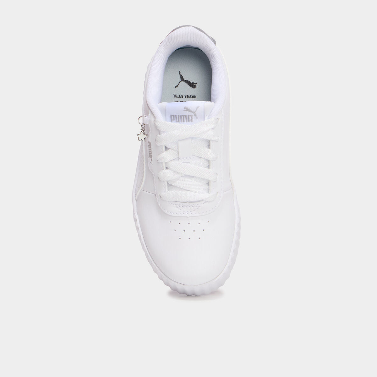 Baskets Puma Carina 3.0 Floral gris argent fille