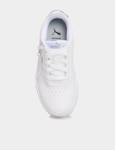 Baskets Puma Carina 3.0 Floral gris argent fille