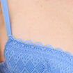 Soutien-gorge corbeille dentelle bleu lavande femme