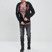 Sweat zippé à capuche Creeks noir homme