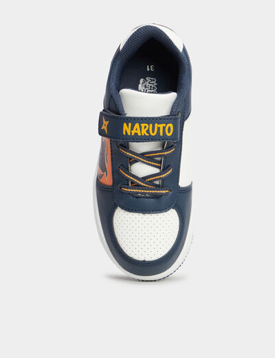 Tennis basses à scratchs Naruto bleu marine garçon