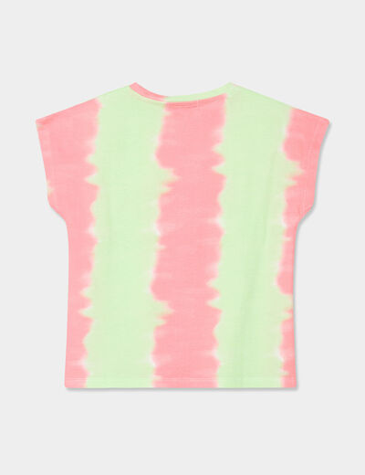 T-shirt manches courtes coton ecru fille