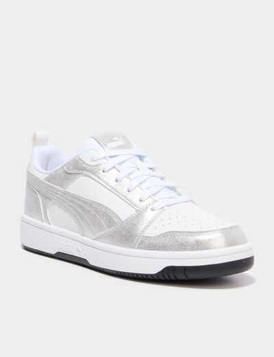Tennis Rebound V6 Puma gris argent femme
