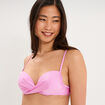 Haut de maillot de bain push up armatur&eacute; rose clair femme