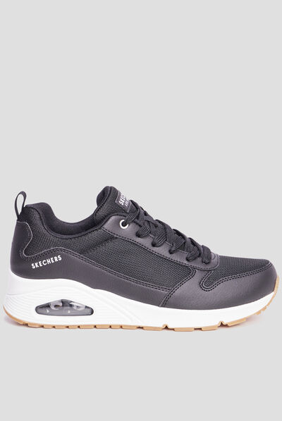 Baskets running mémoire forme Skechers noir femme