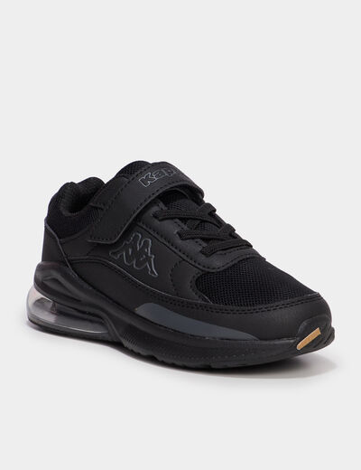 Baskets running &agrave; scratchs Kappa noir gar&ccedil;on