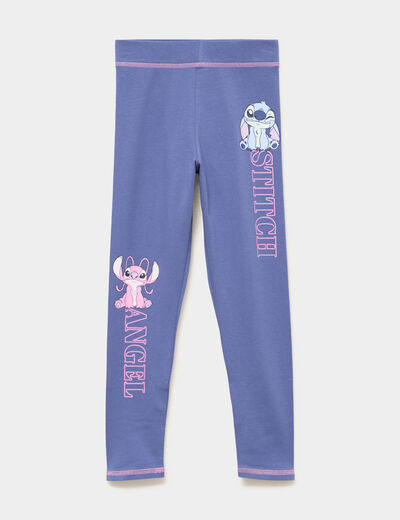 Legging Stitch bleu gris fille