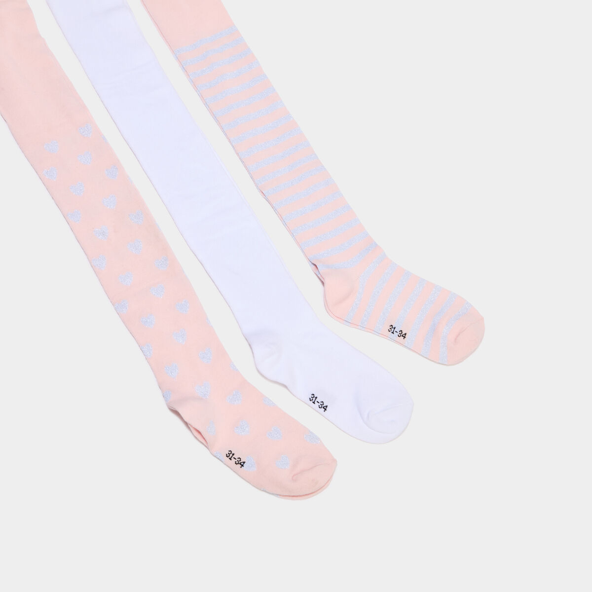 Lot 3 collants opaques multicolore fille