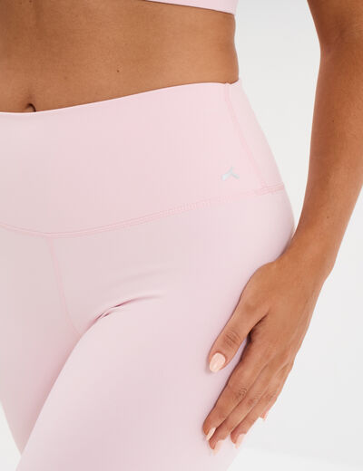 Legging de sport gainant taille haute rose clair femme