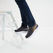 Baskets running à scratchs gris homme