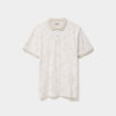 Polo jersey droit manches courtes coton gris homme