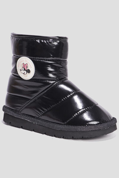 Bottines chaudes matelassées Minnie noir fille