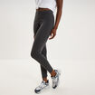 Legging taille haute gris fonc&eacute; femme