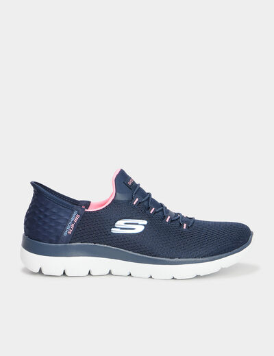 Baskets running Slip-ins Skechers bleu femme