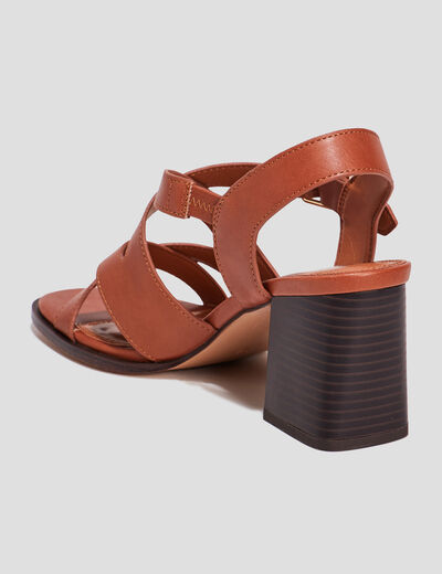 Sandales à talons Liberto marron femme