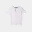 T-shirt manches courtes blanc gar&ccedil;on