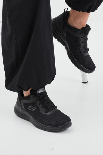 Baskets running mémoire forme Skechers noir femme