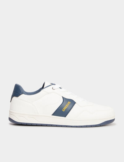 Tennis basses à lacets Creeks blanc homme