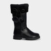 Bottes fourr&eacute;es &agrave; pompons noir fille