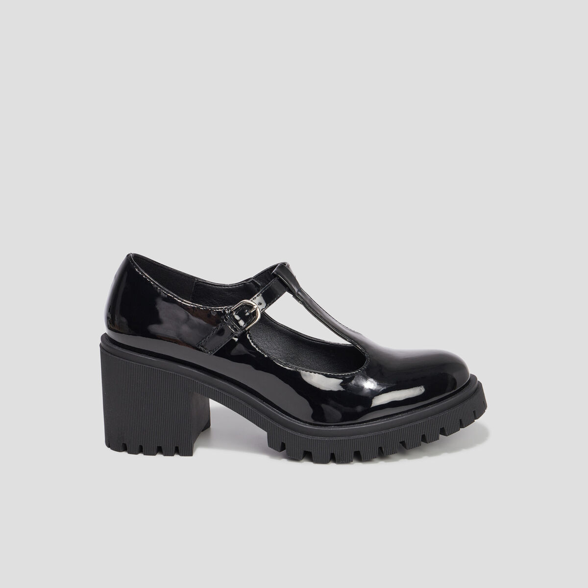 Loafers salomé vernies crantées Liberto noir femme