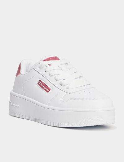 Tennis basses à lacets Champion Rebound blanc femme