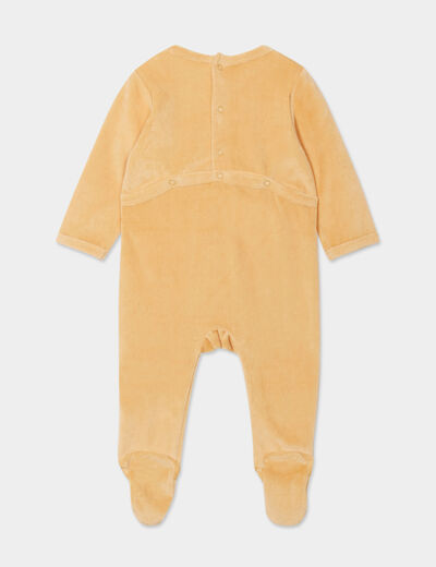 Dors-bien manches longues boutonné camel bébé