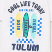 T-shirt droit manches courtes coton blanc gar&ccedil;on