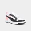 Tennis &agrave; lacets Puma Rebound V6 orange corail fille