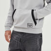 Sweat à capuche hoodie Liberto gris clair homme