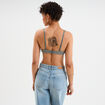 Soutien-gorge triangle sans armatures vert kaki femme