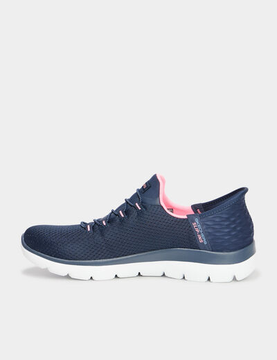 Baskets running Slip-ins Skechers bleu femme