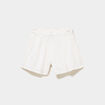 Short &eacute;lastiqu&eacute; broderie anglaise coton ivoire fille