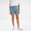 Short en jeans &agrave; pont denim double stone femme