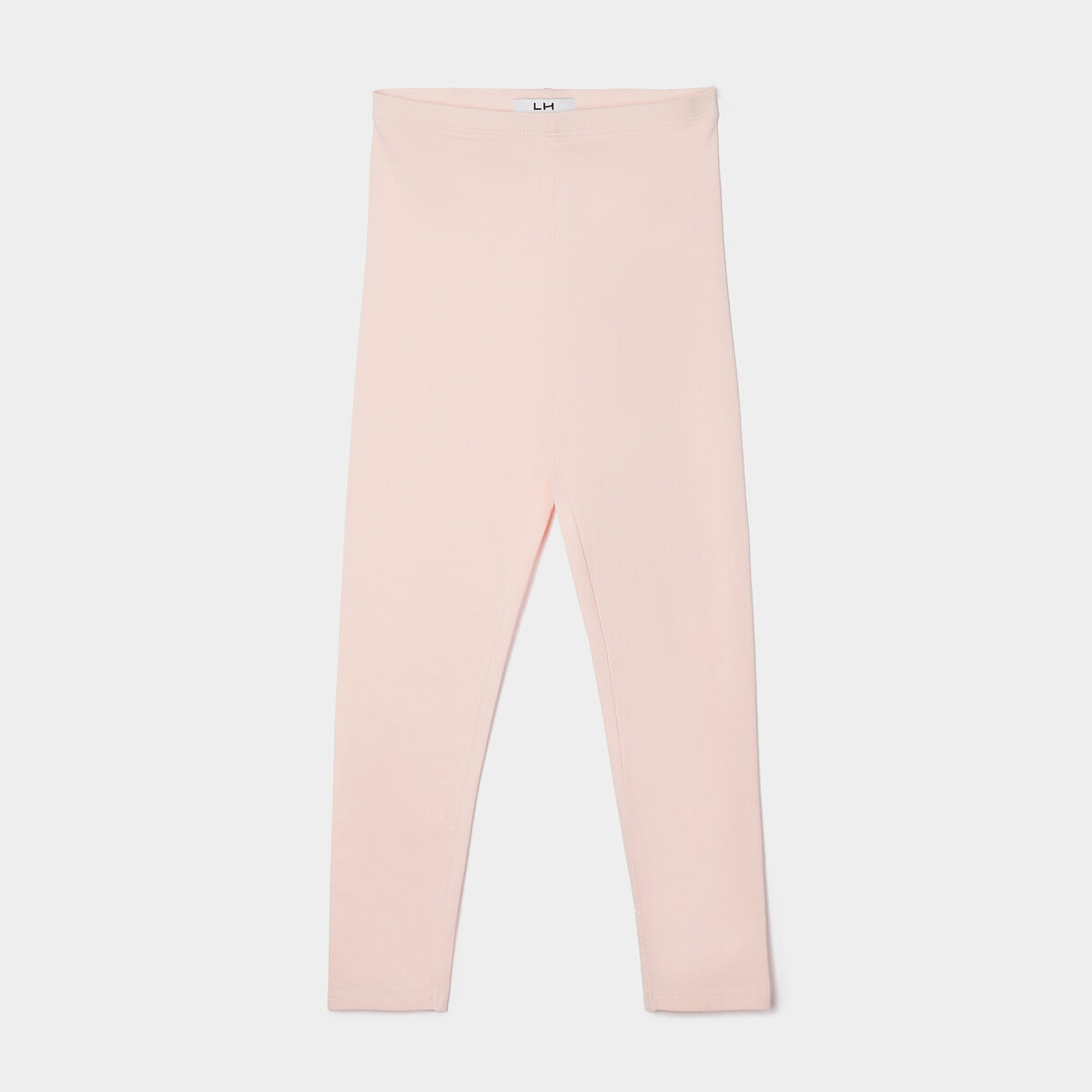 Legging long coton taille &eacute;lastiqu&eacute;e rose clair fille