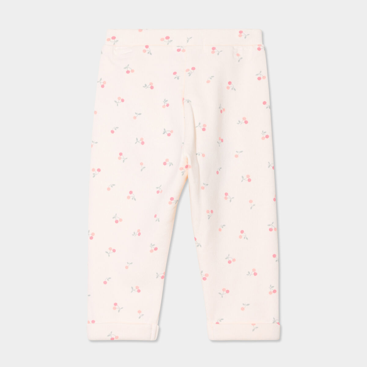 Pantalon de jogging avec noeud creme b&eacute;b&eacute; fille