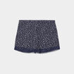 Short de pyjama avec dentelle bleu marine femme