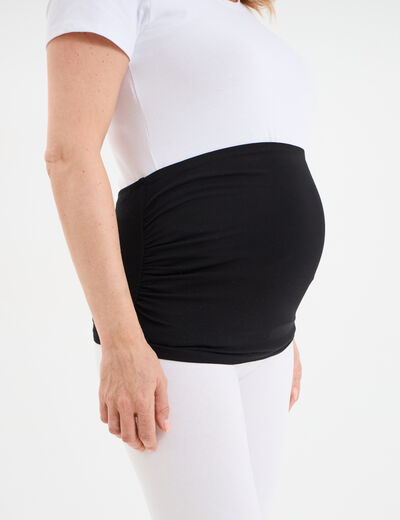 Bandeau de grossesse coton stretch noir femme maternité