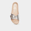 Mules Kickers Kickeyra gris argent femme