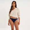 String coton majoritaire bleu marine femme