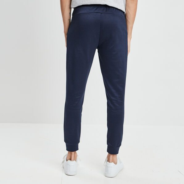 Jogging ajusté à coulisse bleu marine homme