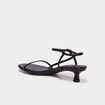 Sandales &agrave; talons kitten heels noir femme