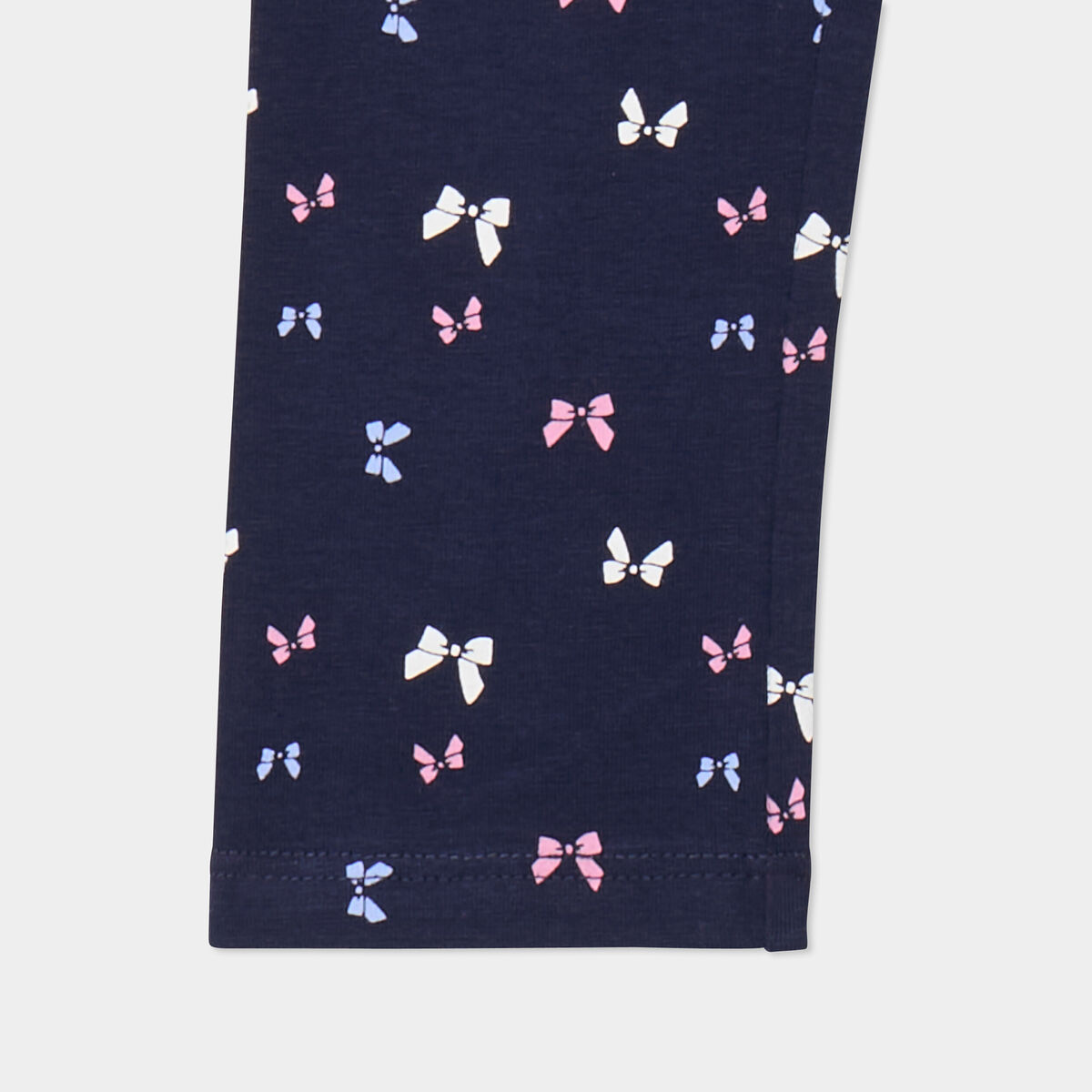 Legging taille &eacute;lastiqu&eacute;e coton bleu marine fille