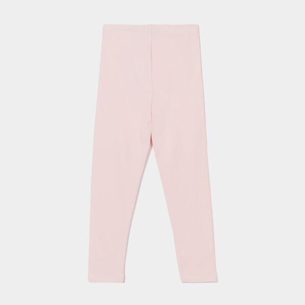 Lot 2 leggings coton rose clair fille
