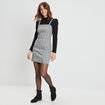 Robe ajustée bretelles larges gris femme