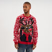 Pull de No&euml;l manches longues rouge homme
